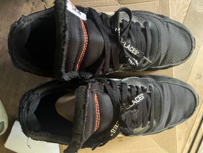 Off-White × Nike Air Max 90 "Black/Black-Cone-White"