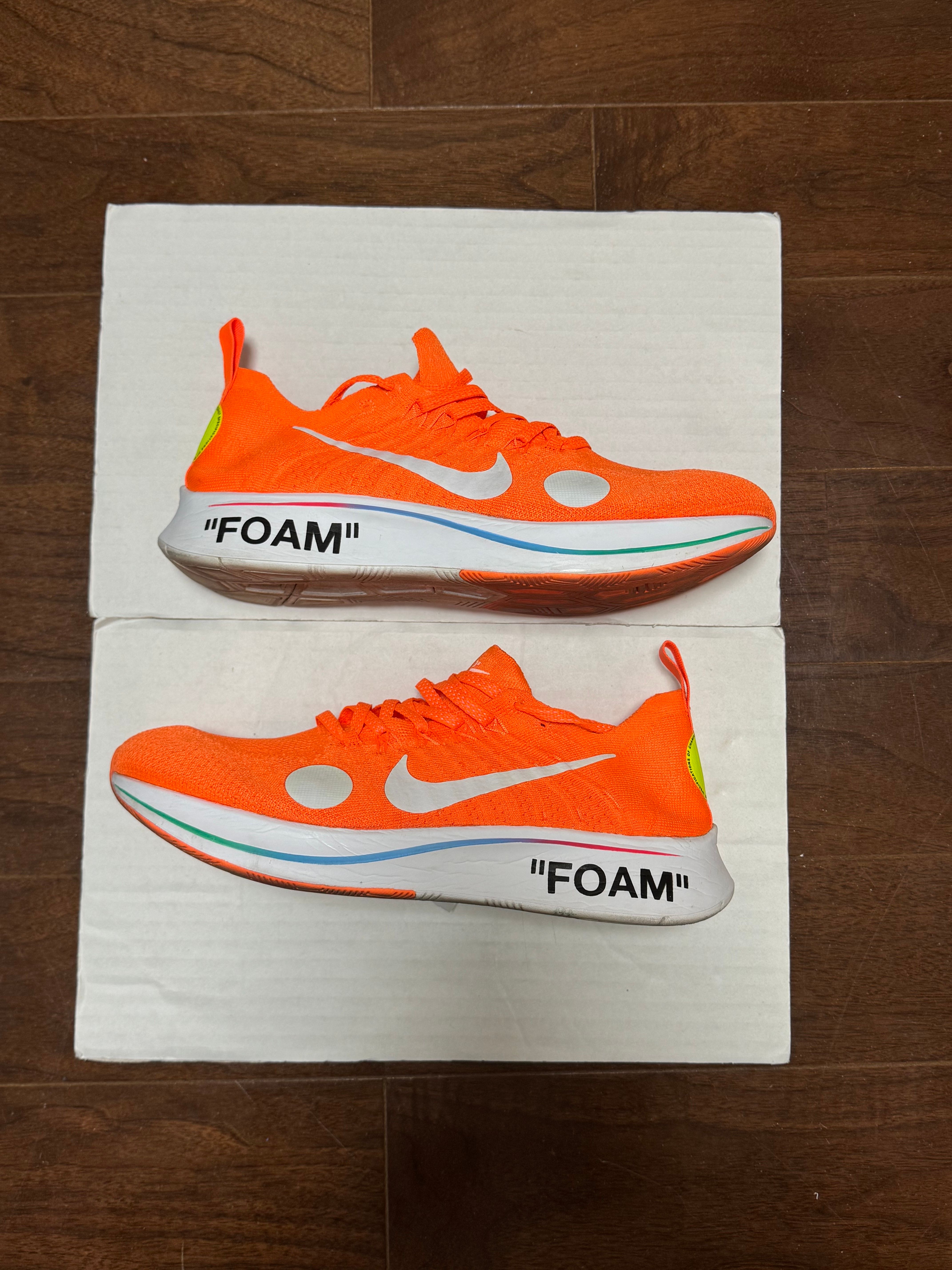 Off-White × Nike Zoom Fly Mercurial Flyknit "Total Orange/White/Volt"