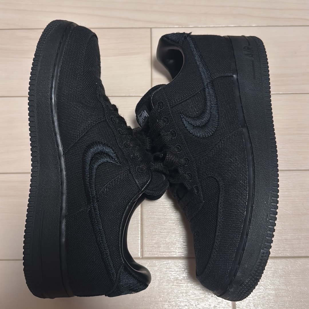 Stussy × Nike Air Force 1 Low "Triple Black"