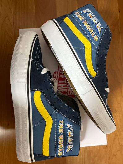 Supreme × Vans Fuck The World "Navy"