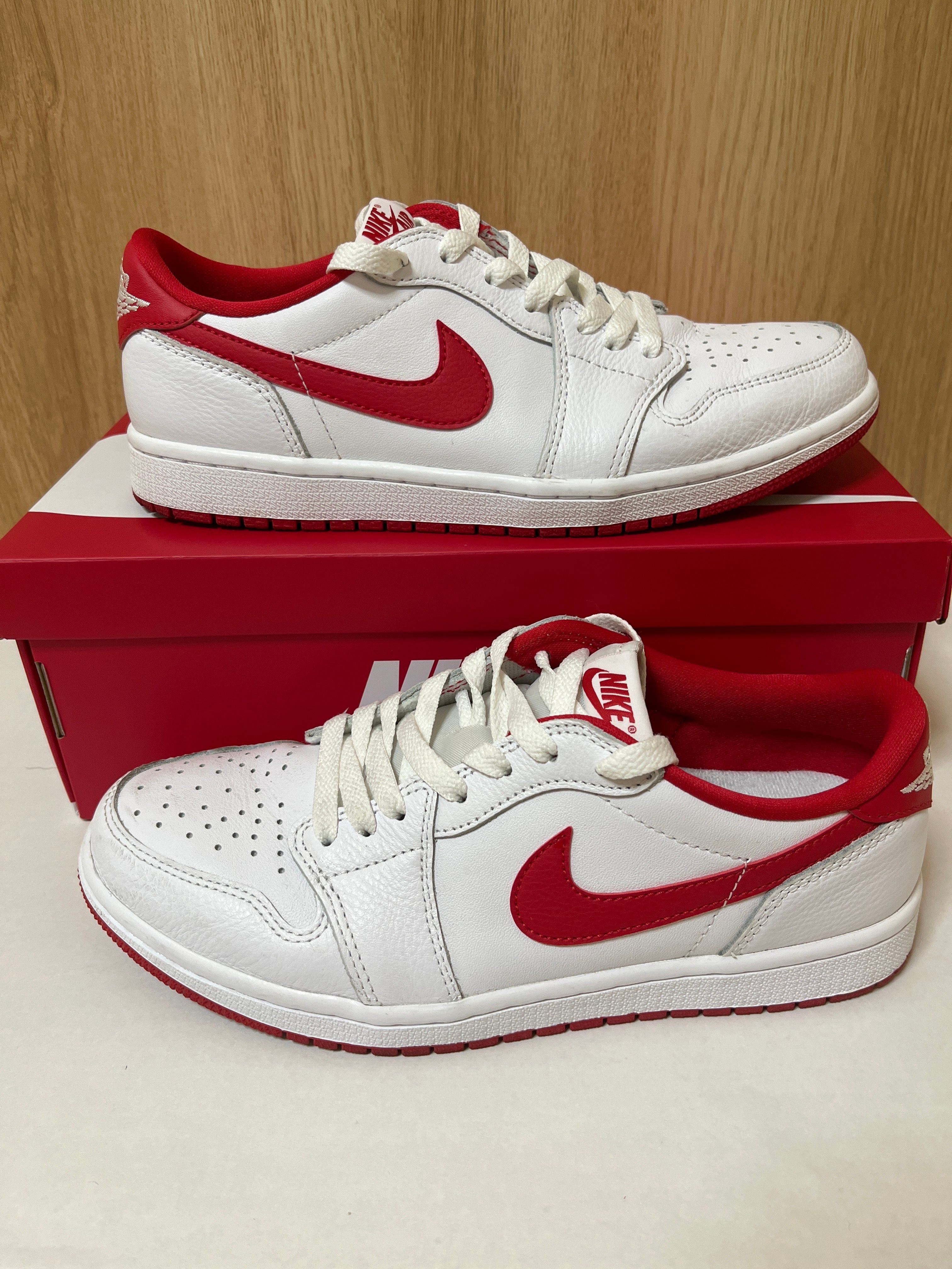 Nike Air Jordan 1 Retro Low OG "White and University Red"