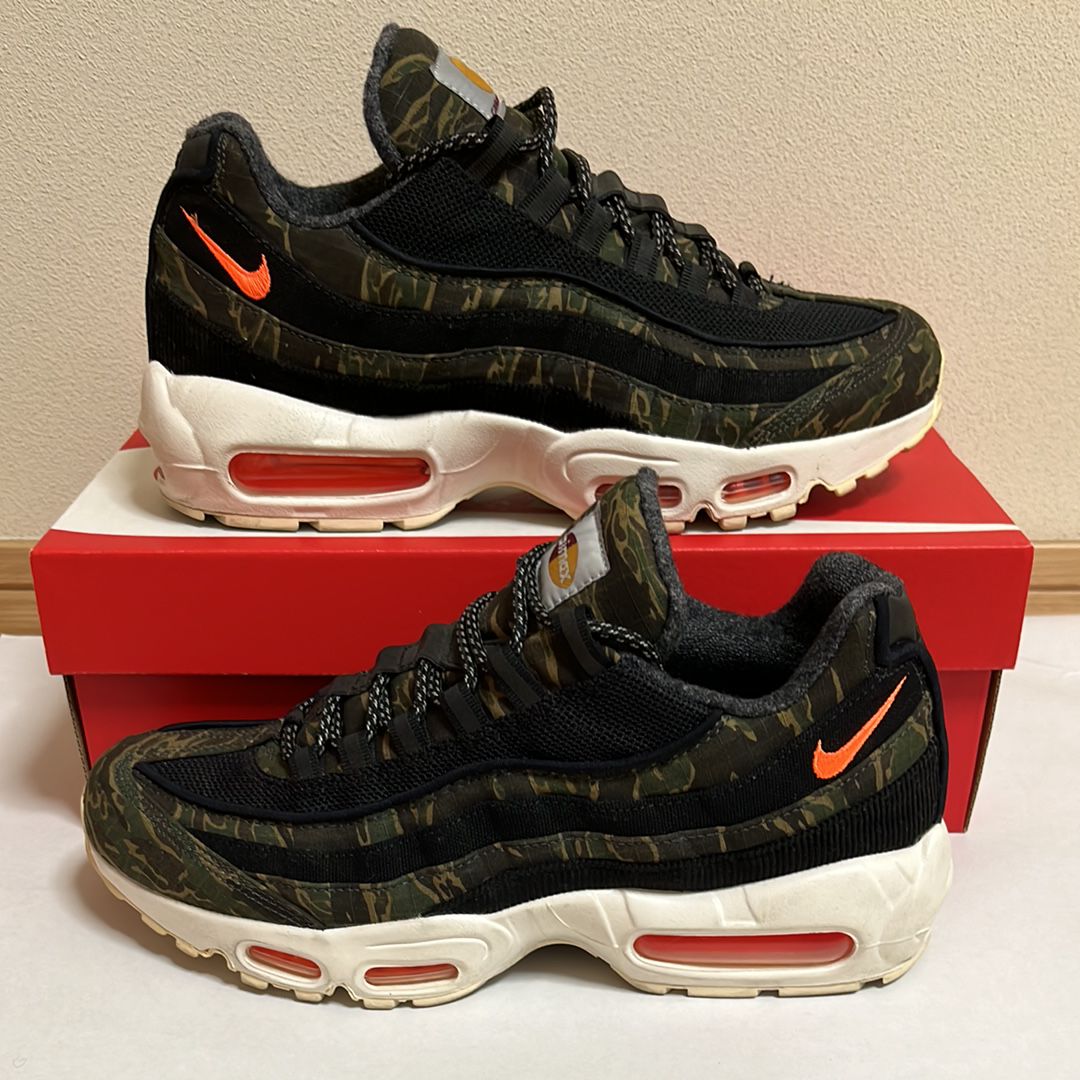 Carharte WIP × Nike Air Max 95 "Black/Sail/Total Orange"
