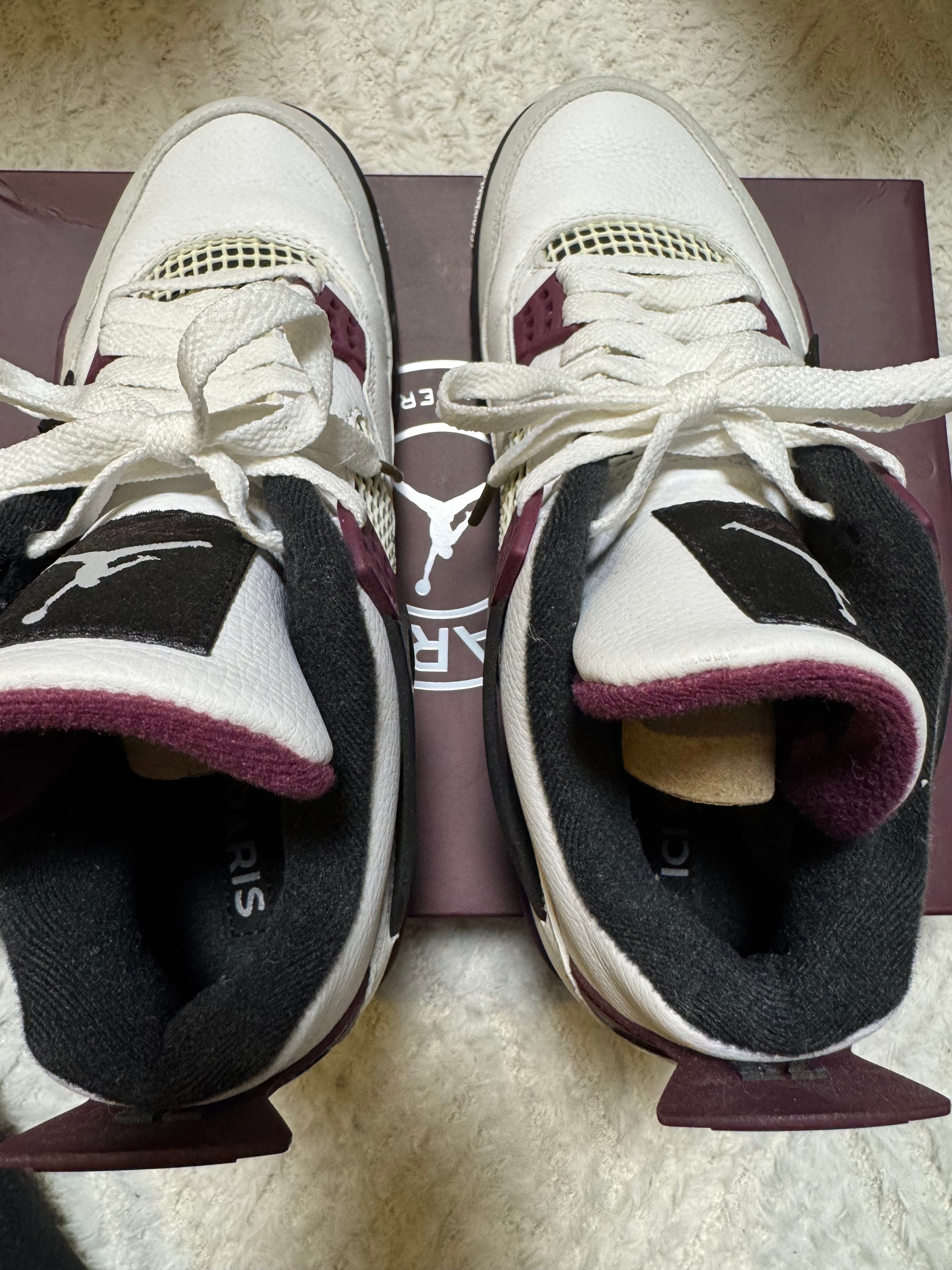 Paris Saint-Germain (PSG) × Nike Air Jordan 4 Retro "White/Black-Metallic Gold-Bordeaux"