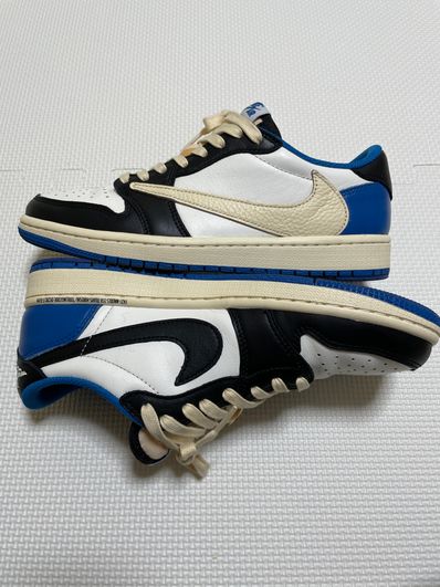Travis Scott × fragment design × Nike Air Jordan 1 Low OG SP "Military Blue"