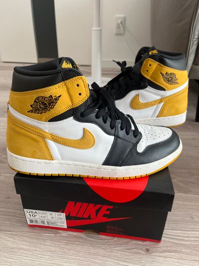 Nike Air Jordan 1 Retro High OG "Black Toe/Yellow Ochre"