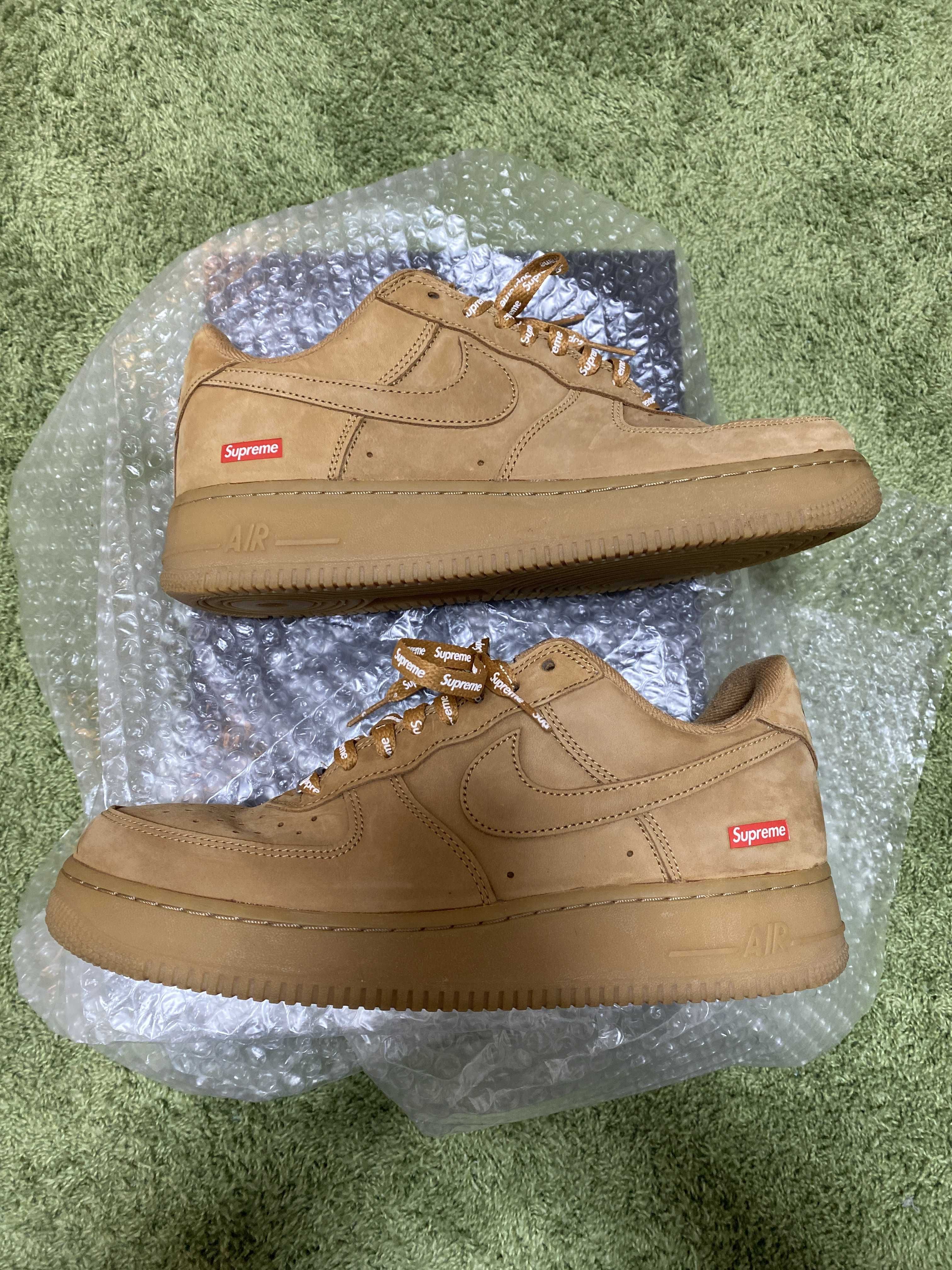 Supreme × Nike Air Force 1 Low "Flax/Wheat"