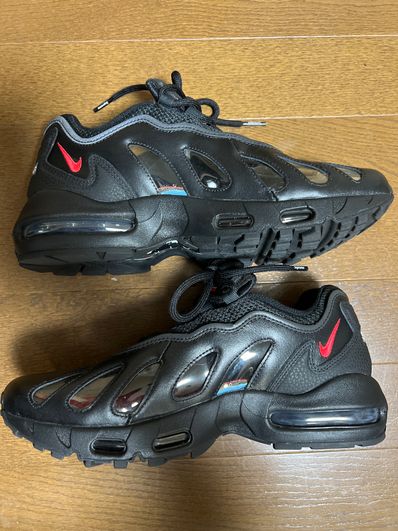 Supreme × Nike Air Max 96 "Black/Speed Red/Clear"