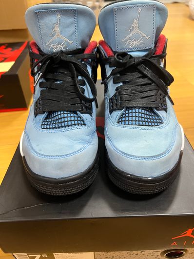 Travis Scott × Nike Air Jordan 4 Retro Cactus Jack "University Blue"