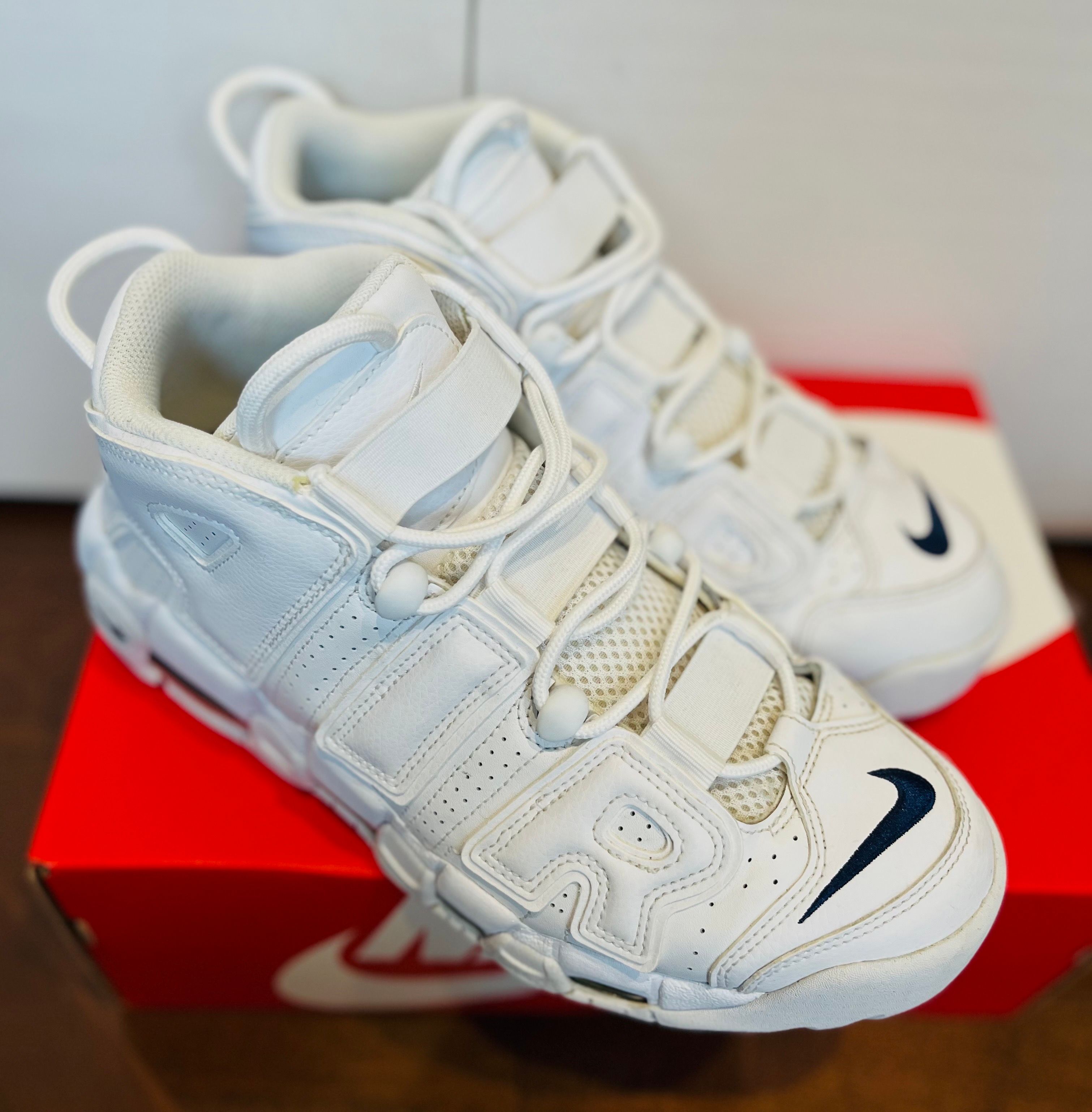 Nike Air More Uptempo "White/Midnight Navy"