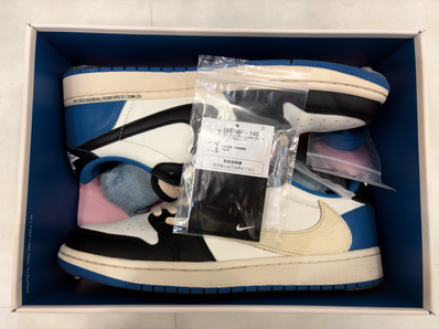 Travis Scott × fragment design × Nike Air Jordan 1 Low OG SP "Military Blue"