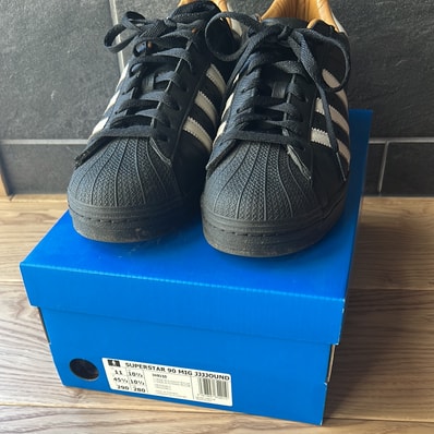 JJJJound × adidas Superstar 90 Made in Germany "Core Black/Off White/Core Black"