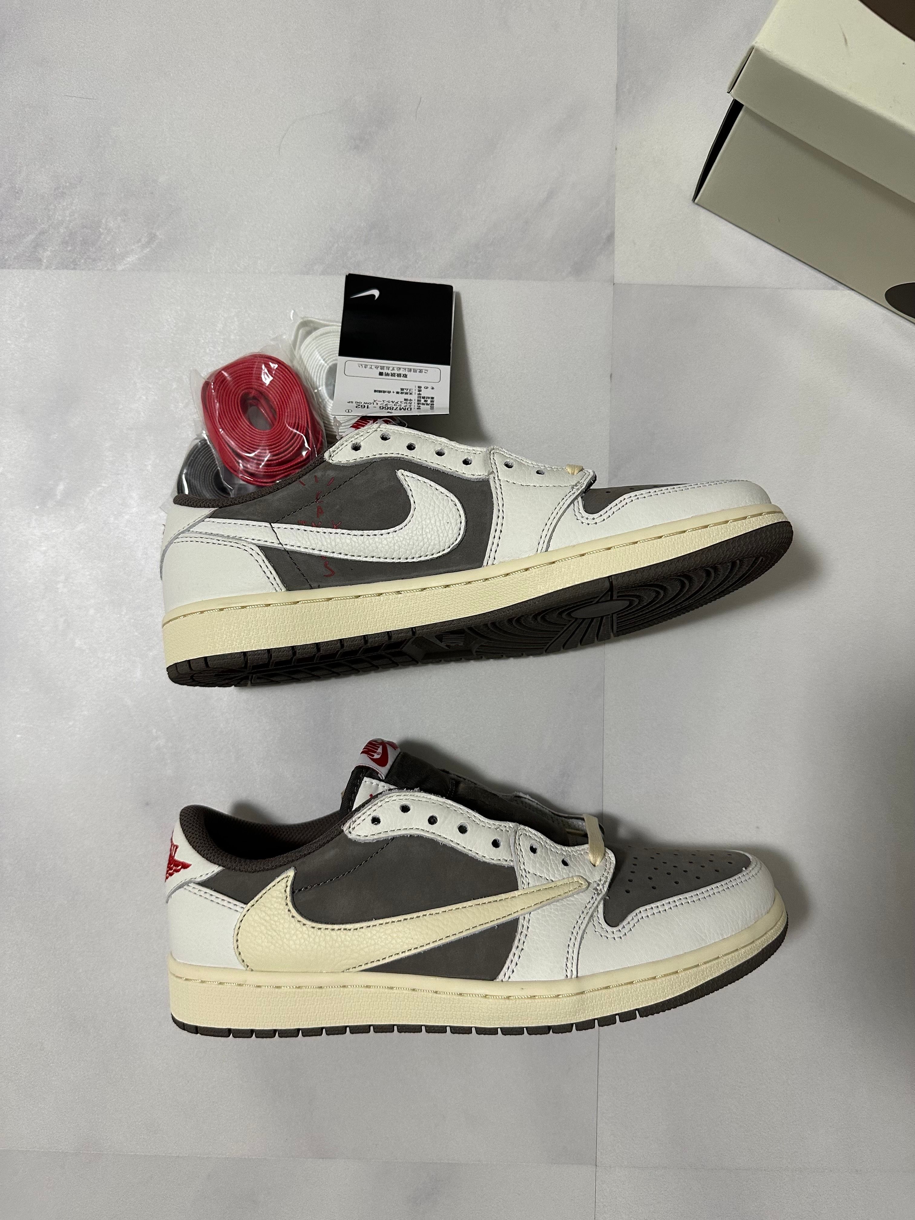 Travis Scott × Nike Air Jordan 1 Low OG SP "Reverse Mocha/Sail and Ridgerock"