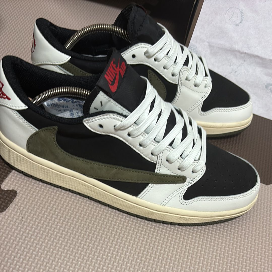 Travis Scott × Nike Women's Air Jordan 1 Low OG "Medium Olive"