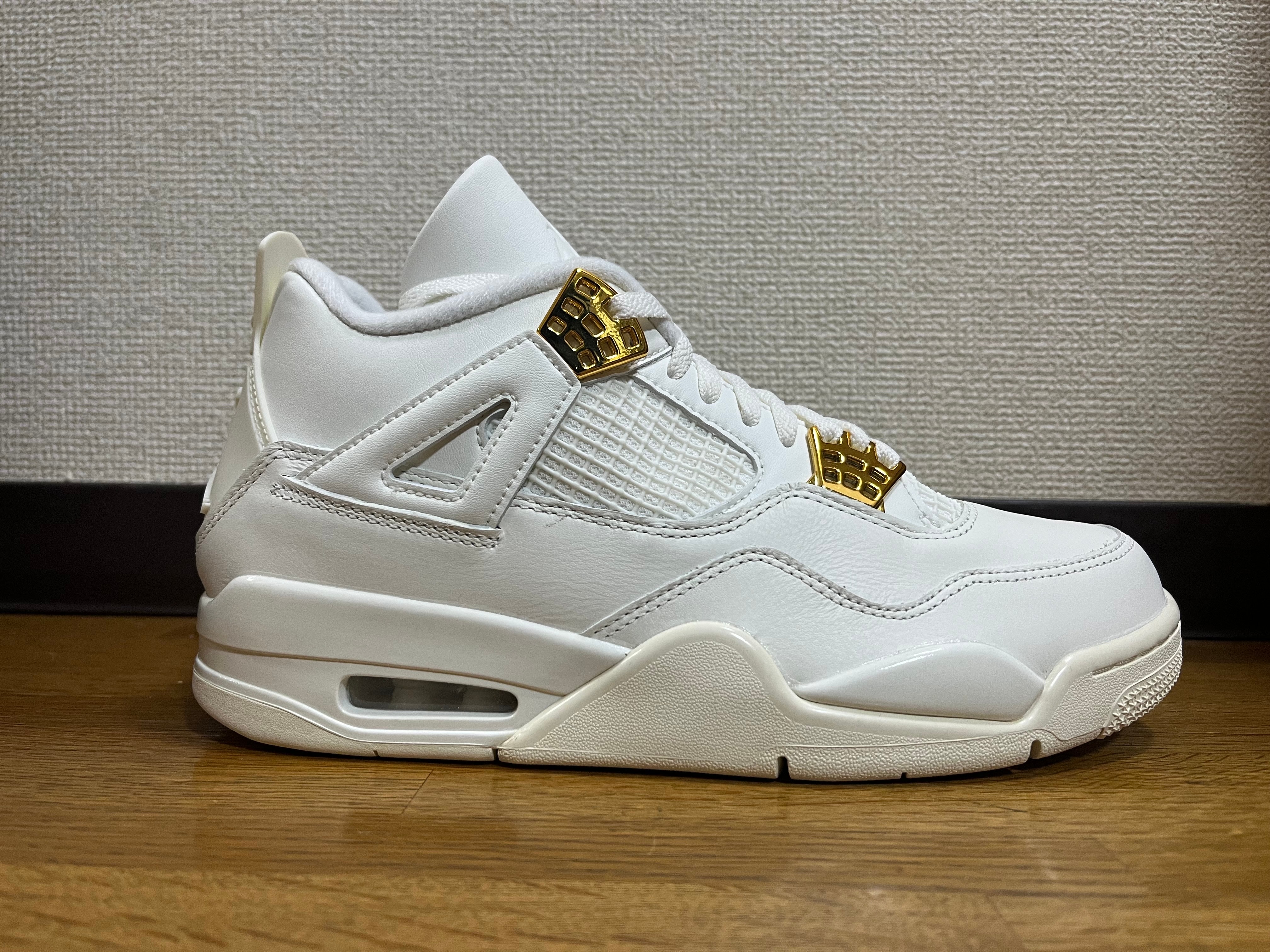 Nike Women's Air Jordan 4 Retro "White & Gold"