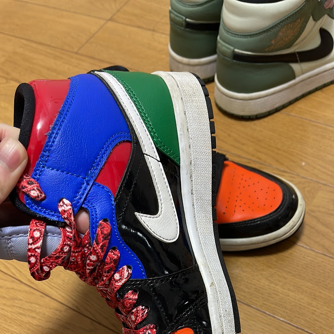 NIKE Women's AIR JORDAN 1 MID "PATENT BLEND"