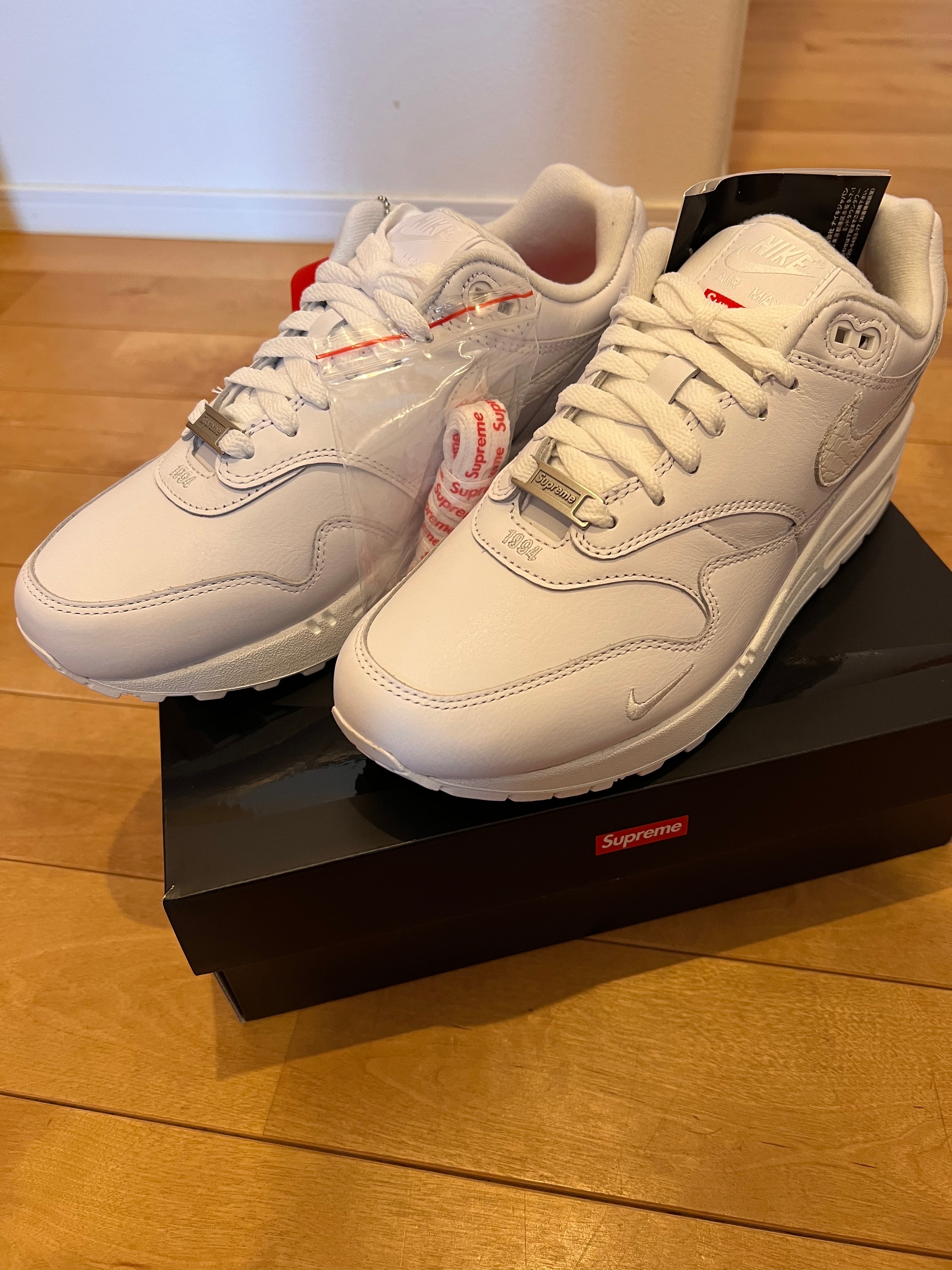 Supreme × Nike Air Max 1 '87 SP "White" (25SS Week4)