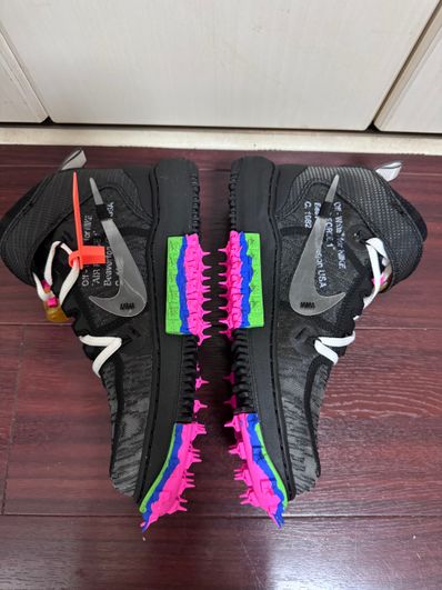 Off-White × Nike Air Force 1 Mid "Black"