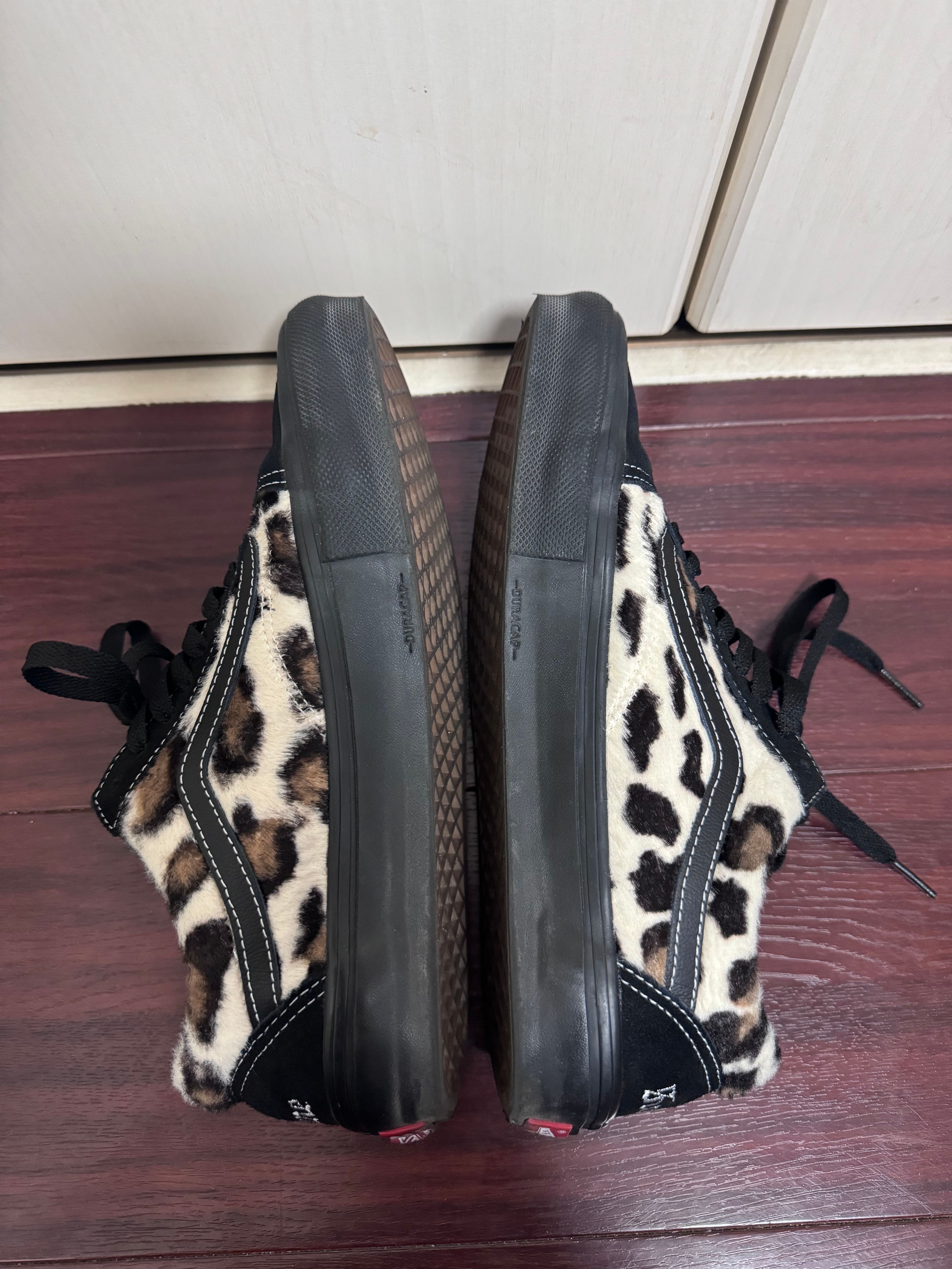 Supreme × Vans Leopard Old Skool "Black"