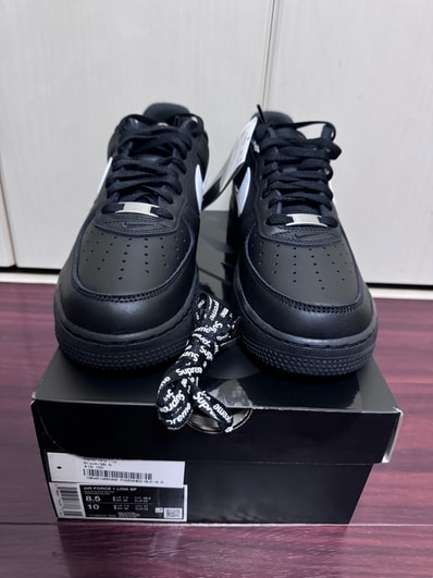 Supreme × Nike Air Force 1 Low "Black/White"