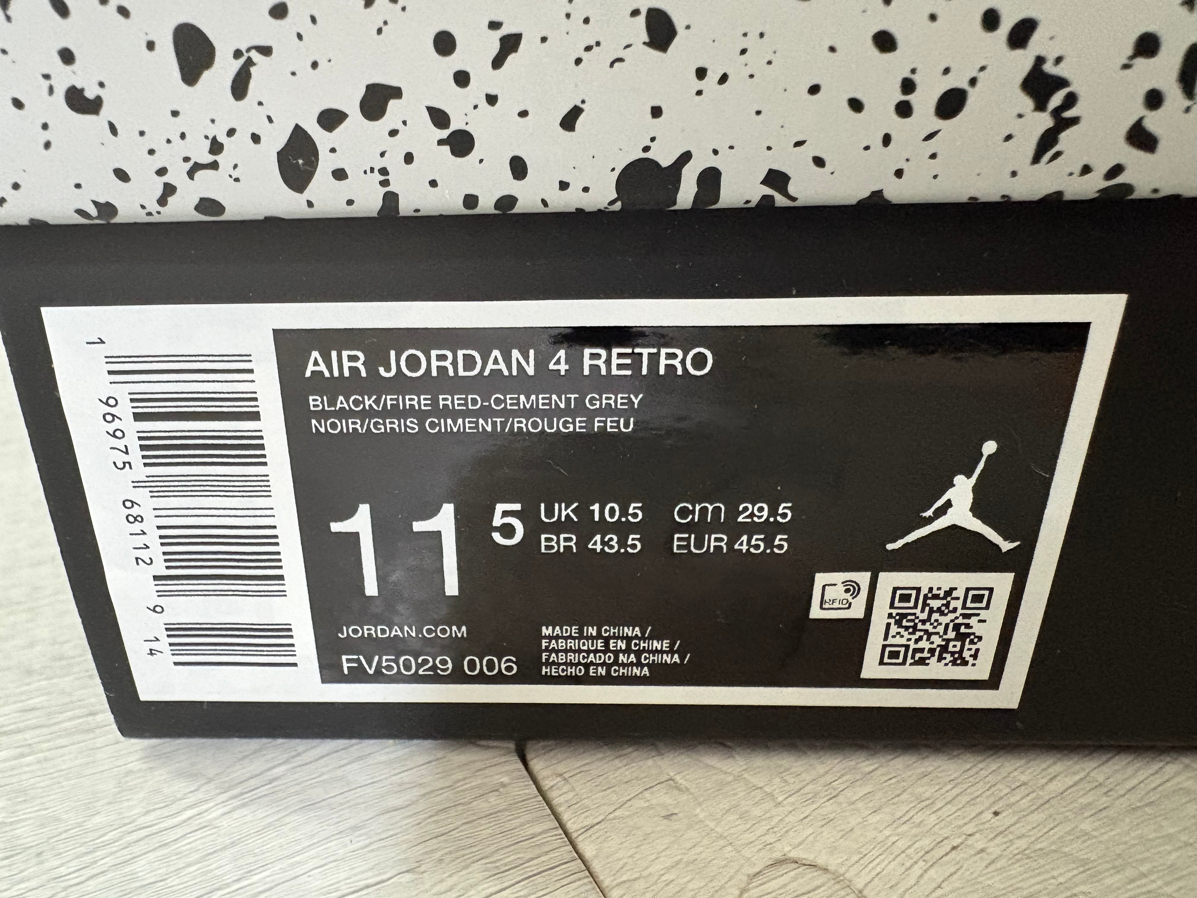 Nike Air Jordan 4 Retro "Bred Reimagined"