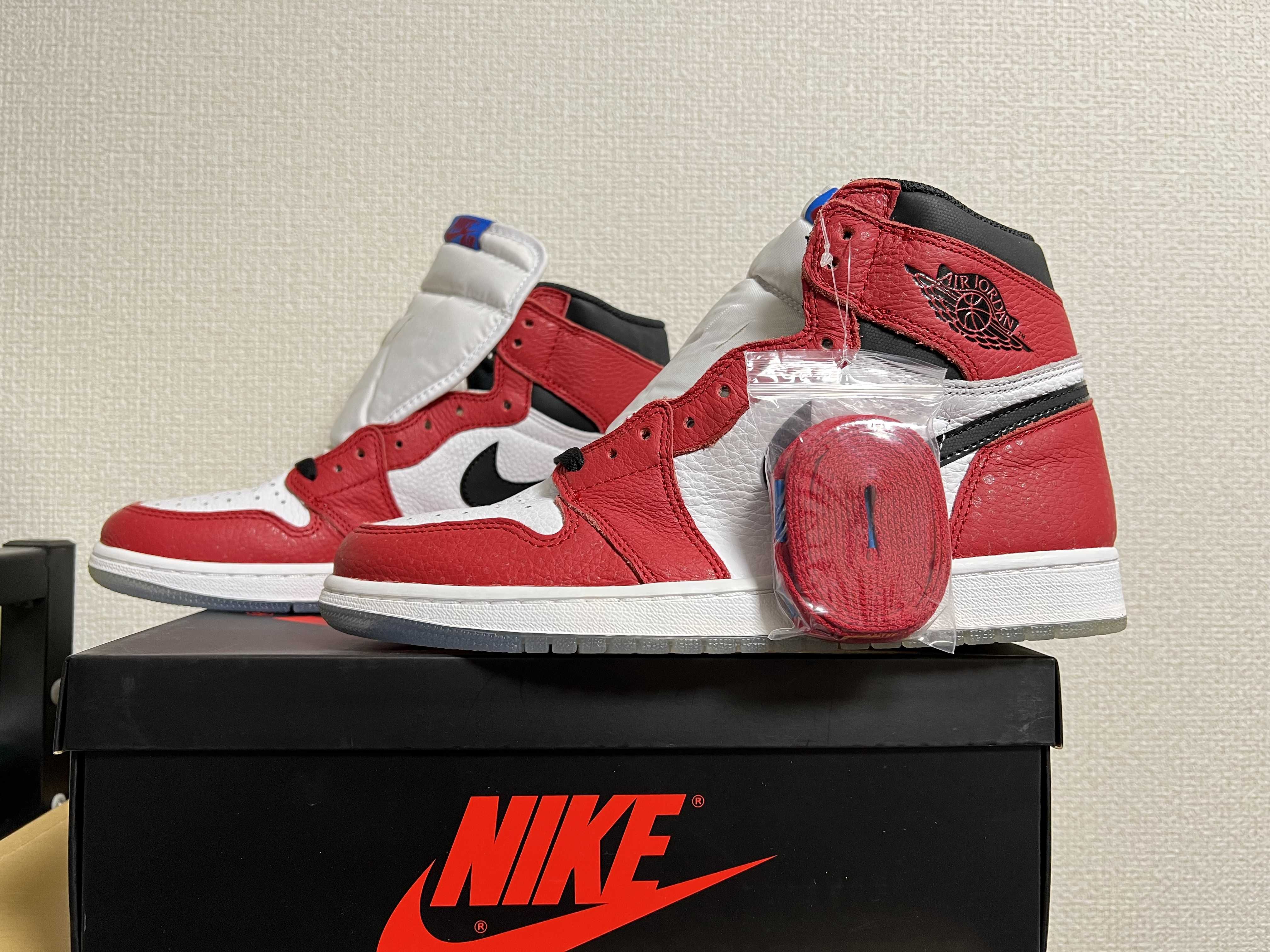 Spiderman × Nike Air Jordan 1 Origin Story "Gym Red/White/Photo Blue/Black"