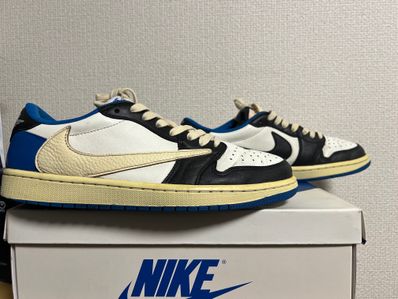 Travis Scott × fragment design × Nike Air Jordan 1 Low OG SP "Military Blue"