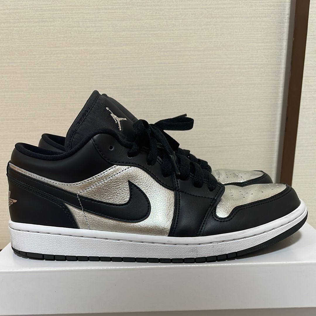 Nike Women's Air Jordan 1 Low SE "Black/Metallic Silver"