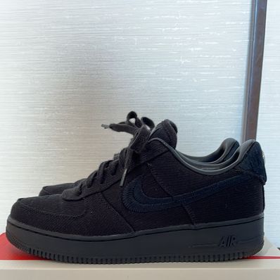 Stussy × Nike Air Force 1 Low "Triple Black"