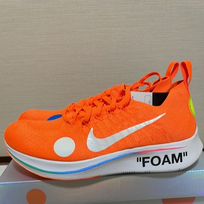 Off-White × Nike Zoom Fly Mercurial Flyknit "Total Orange/White/Volt"