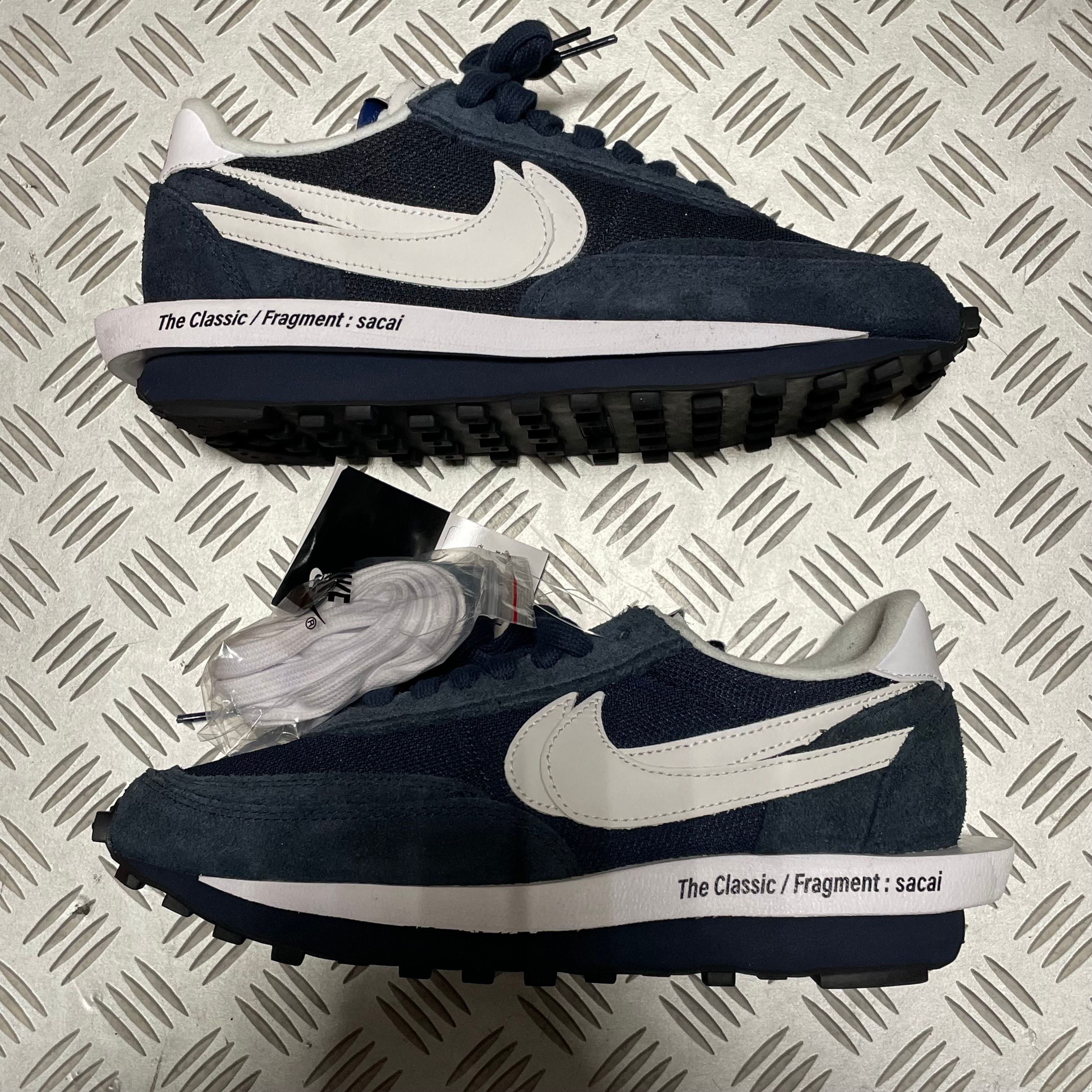 Fragment × sacai × Nike LD Waffle "Blackended Blue"