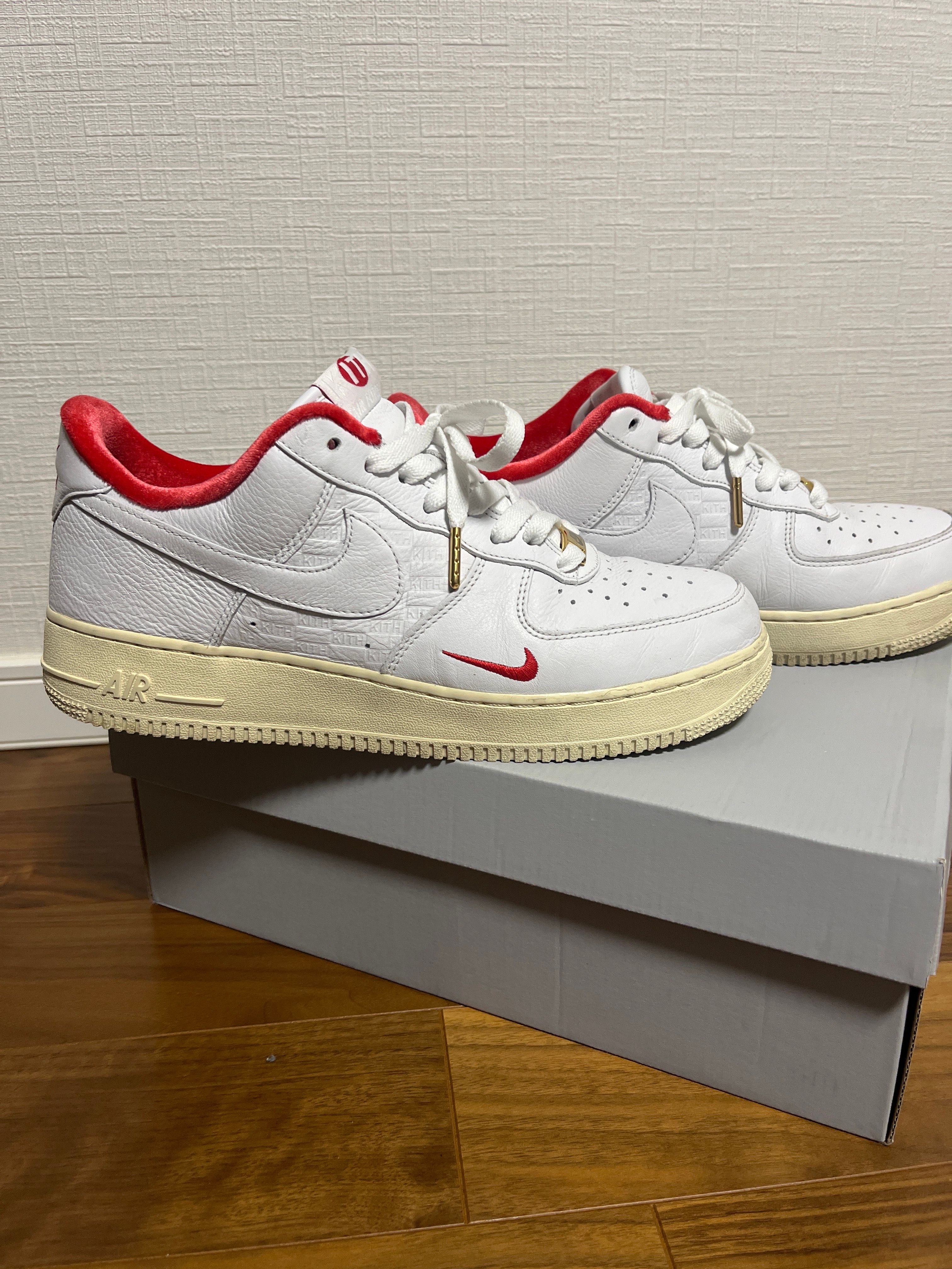 KITH × Nike Air Force 1 Low "White/Red"