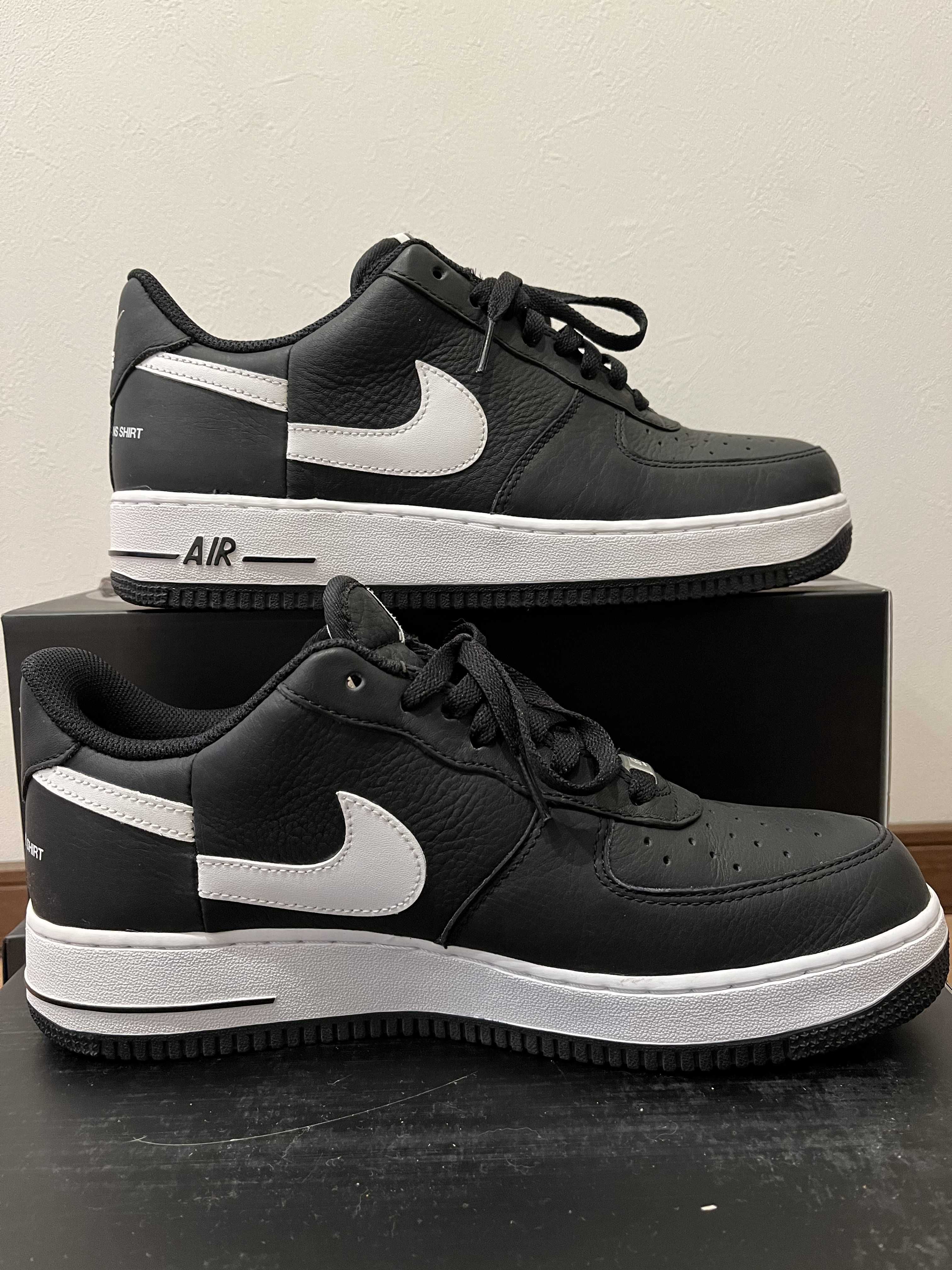 Supreme × COMME des GARCONS SHIRT × Nike Air Force 1 Low "Black/White" (2018)