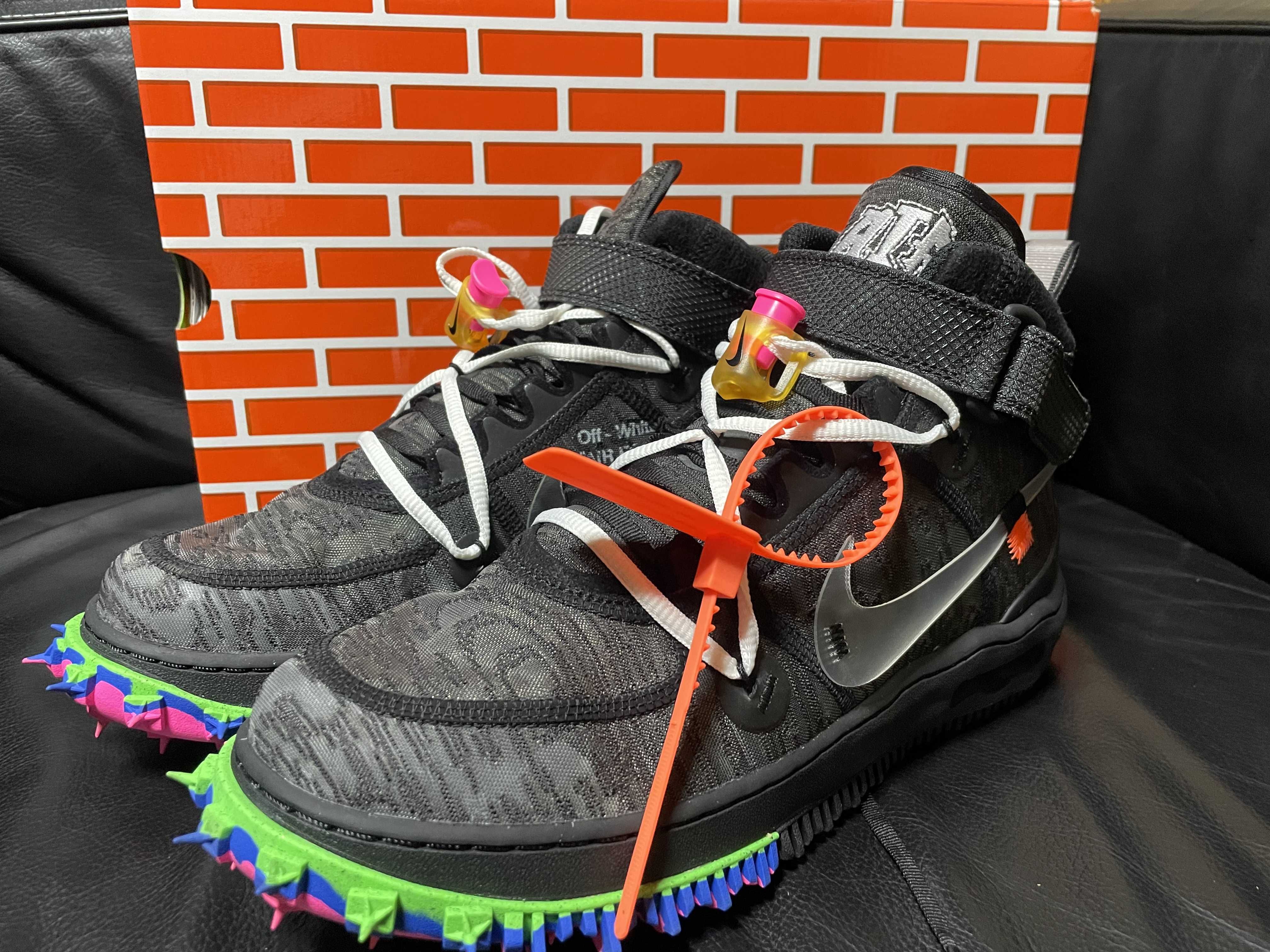 Off-White × Nike Air Force 1 Mid "Black"