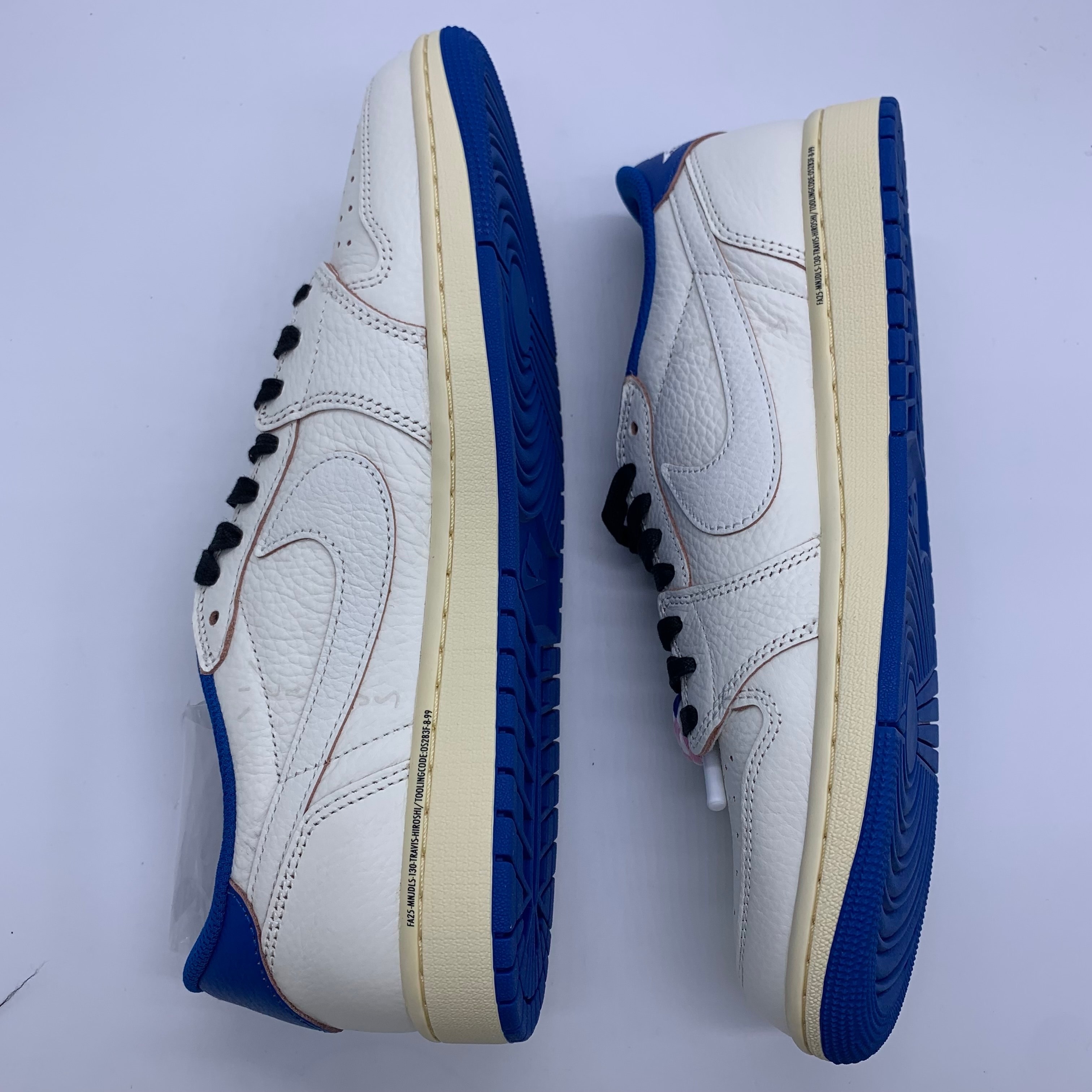 Travis Scott × fragment design × Nike Air Jordan 1 Low OG "Sail/Military Blue"
