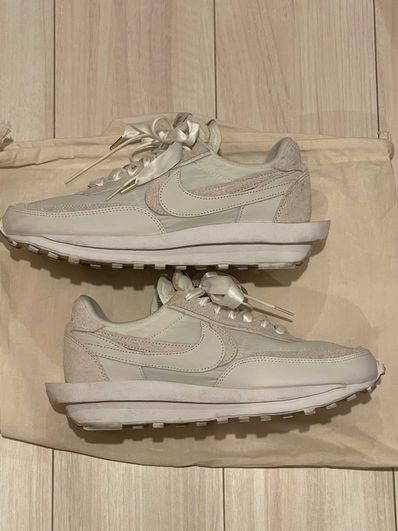 sacai × Nike LDV Waffle "Triple White"
