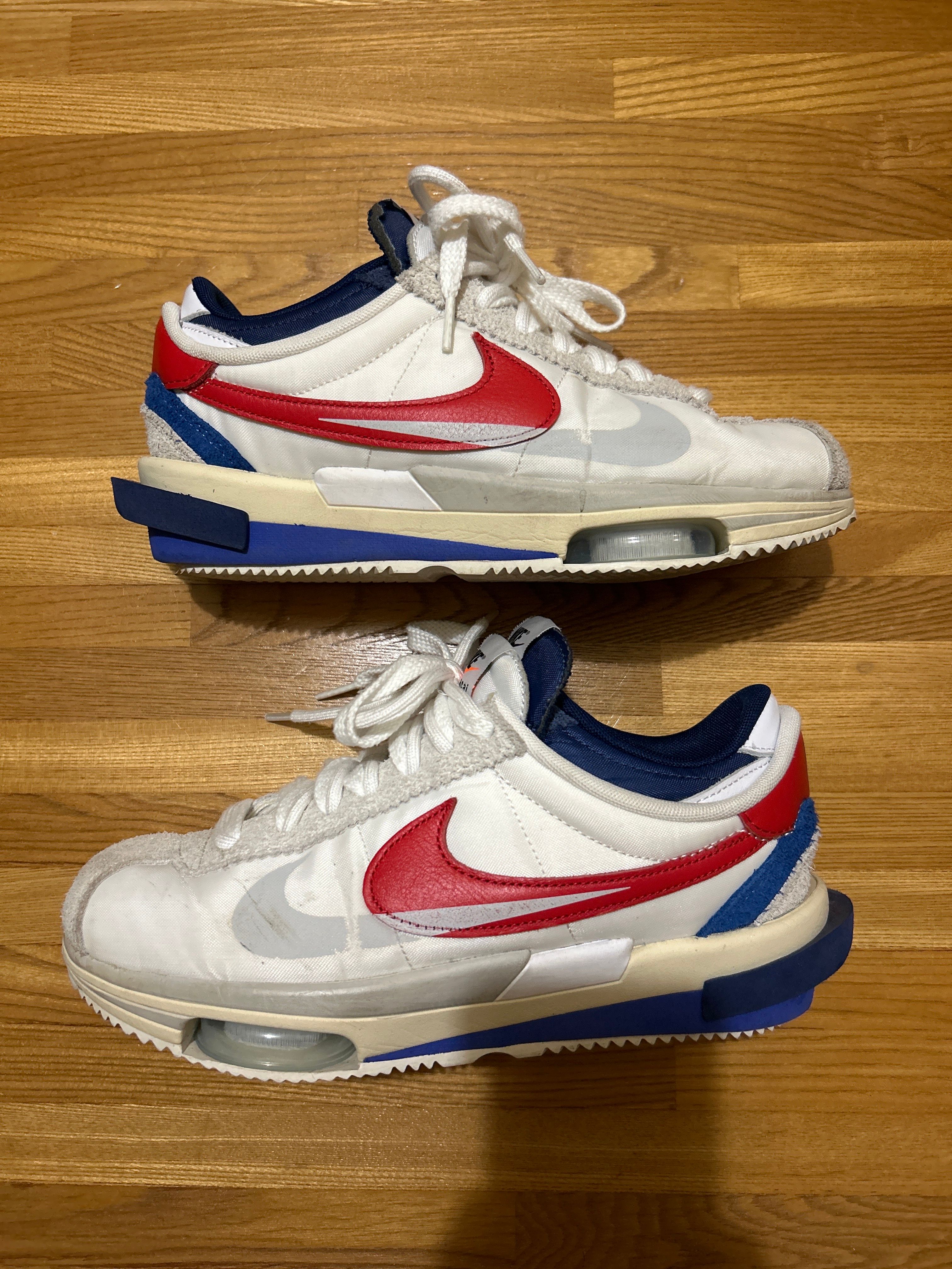 sacai × Nike Zoom Cortez "White and University Red"