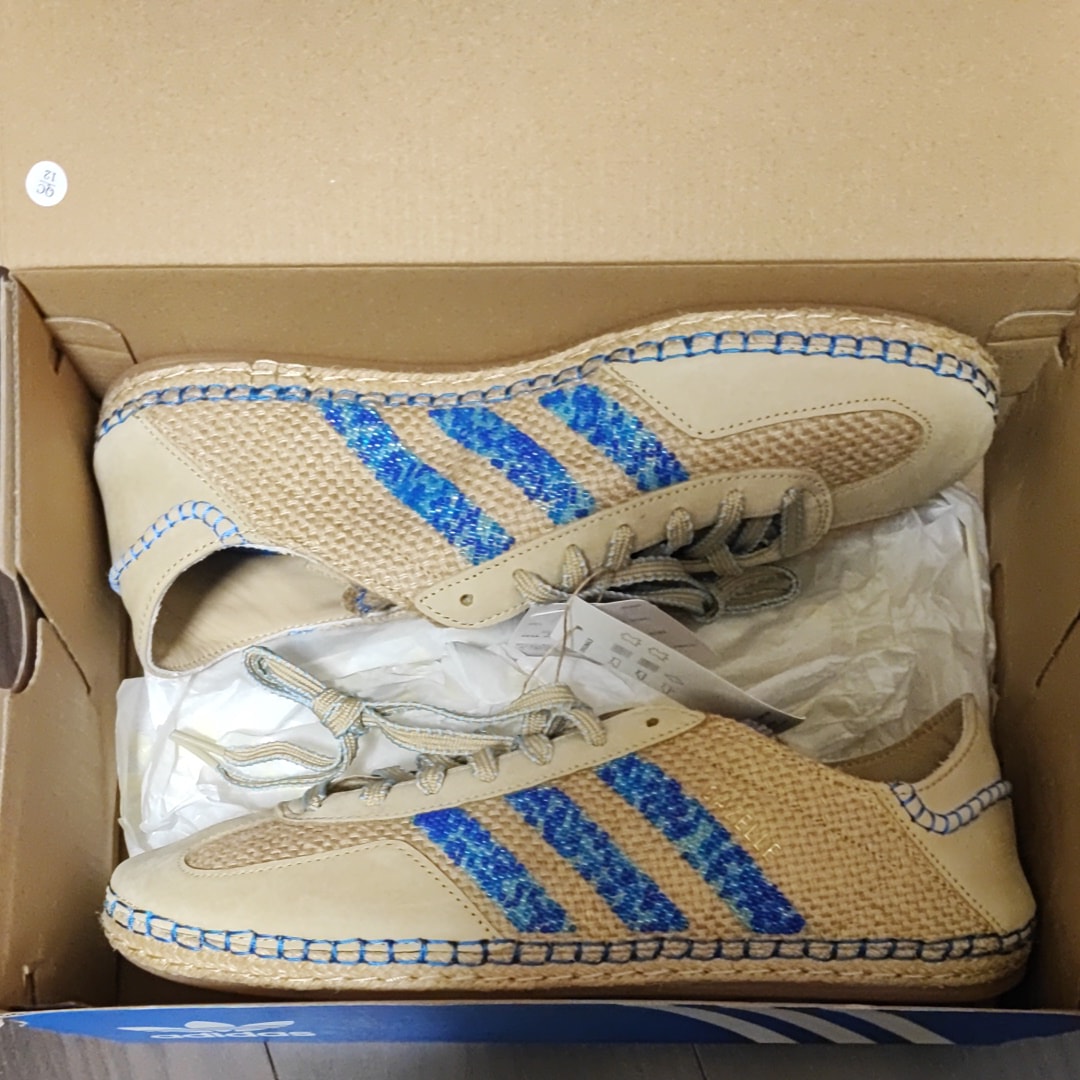 CLOT × adidas Gazelle by Edison Chen "Linen Khaki/Light Blue"