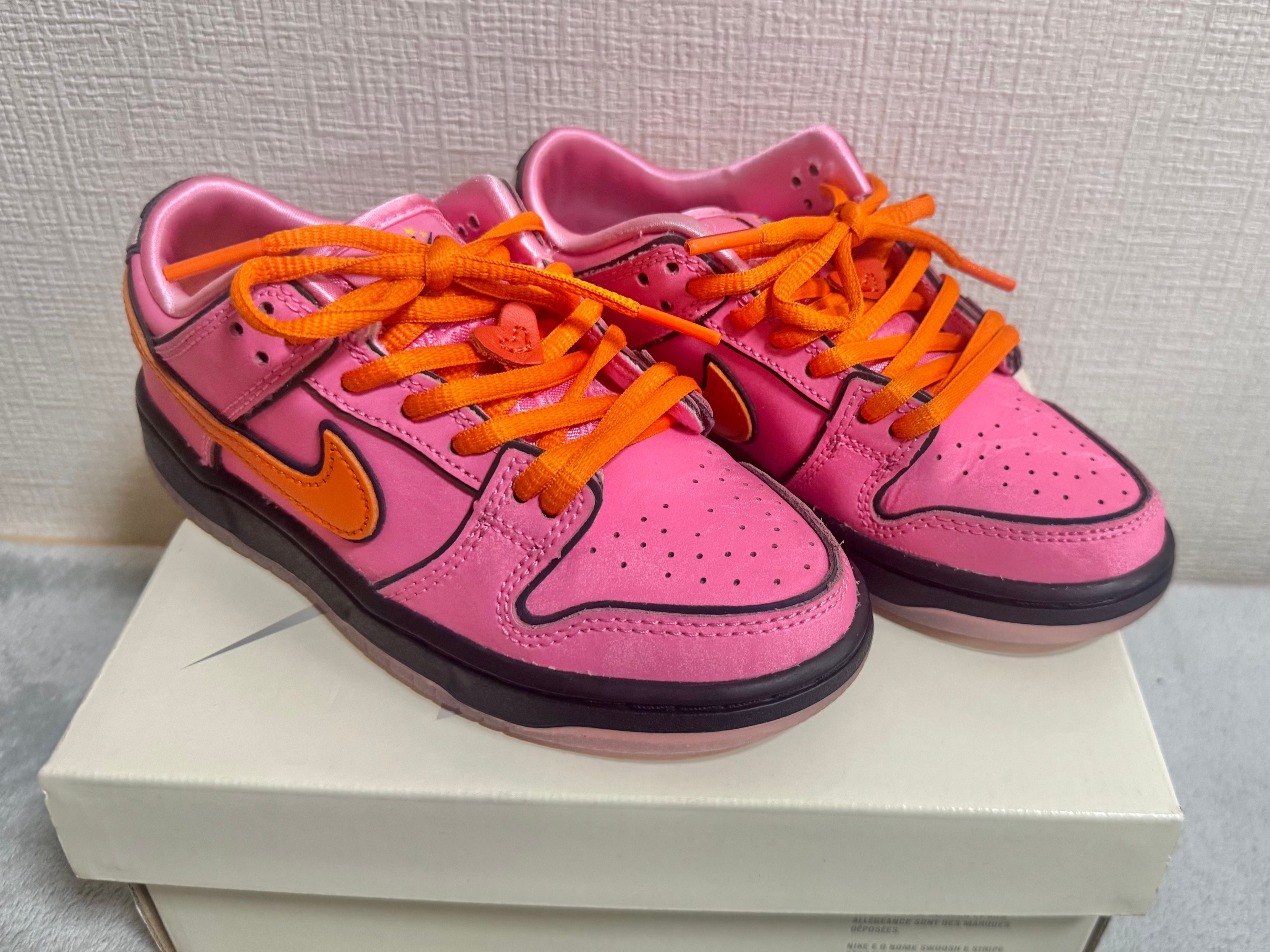 【中古】パワーパフガールズ × ナイキSB ダンク ロー プロ QS ブロッサム 中古・古着通販】The Powerpuff Girls × Nike SB Dunk Low Pro