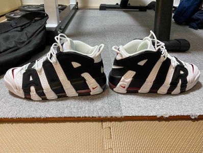 NIKE AIR MORE UPTEMPO "WHITE/BLACK/UNIVERSITY RED"(2020)