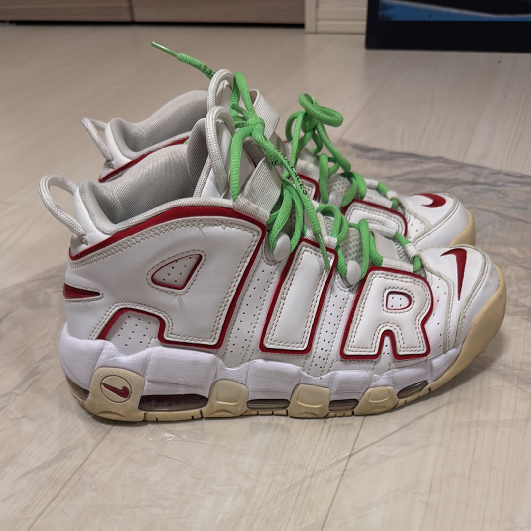 NIKE AIR MORE UPTEMPO "WHITE/VARSITY RED" (2021)