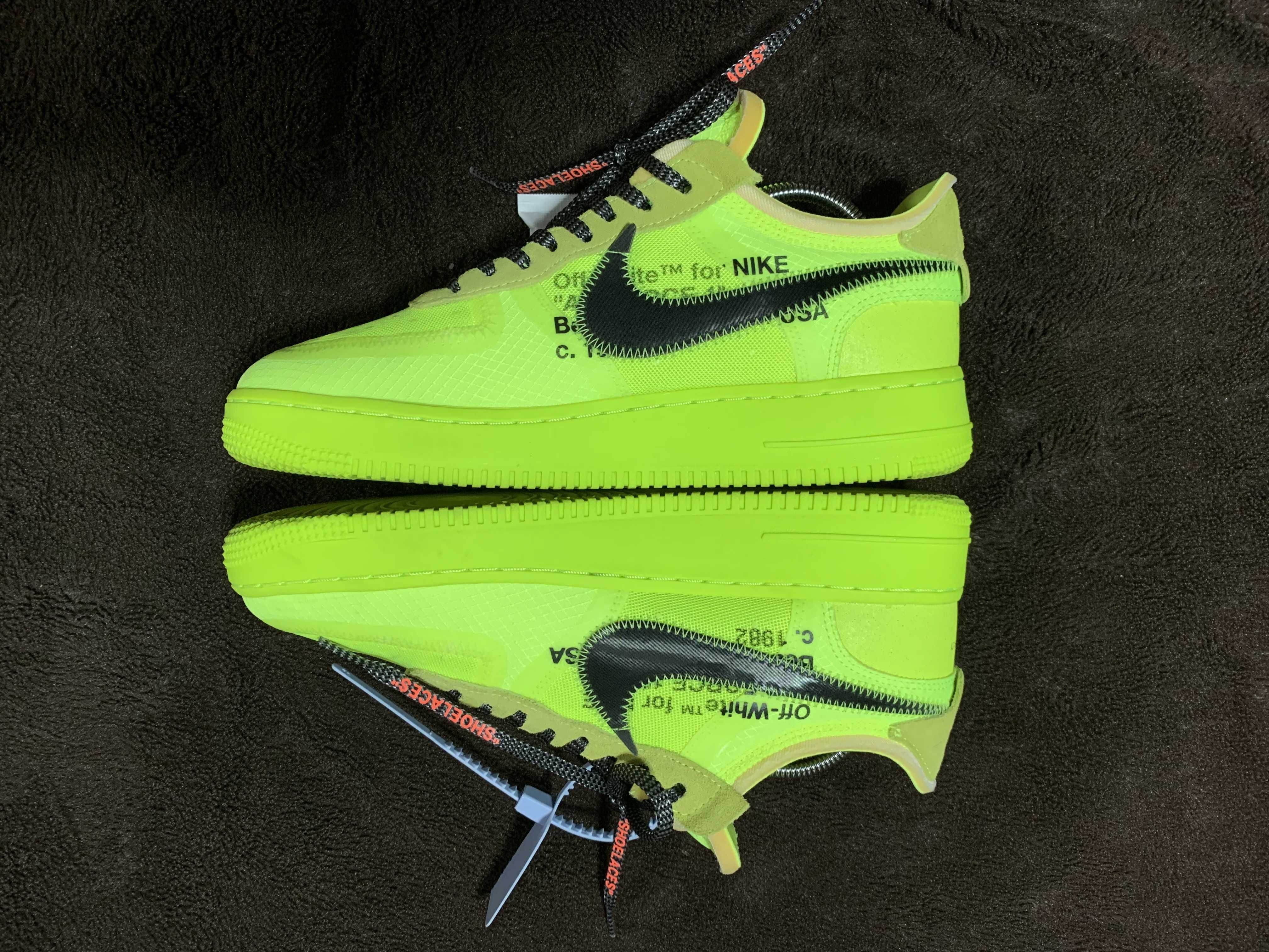 Off-White × Nike Air Force 1 Low "Volt"
