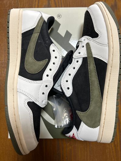 Travis Scott × Nike Women's Air Jordan 1 Low OG "Medium Olive"