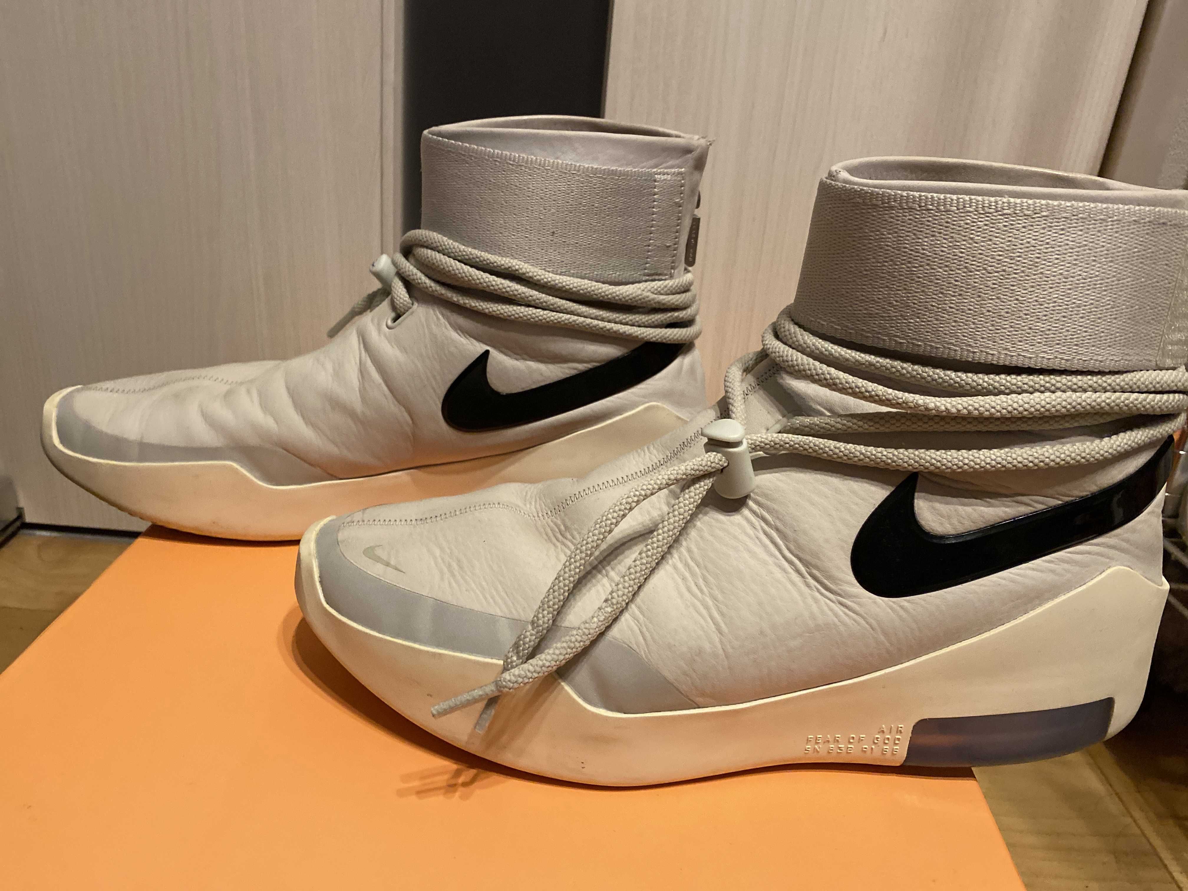Fear Of God × Nike Air Fear Of God 1 SA "Light Bone Black"