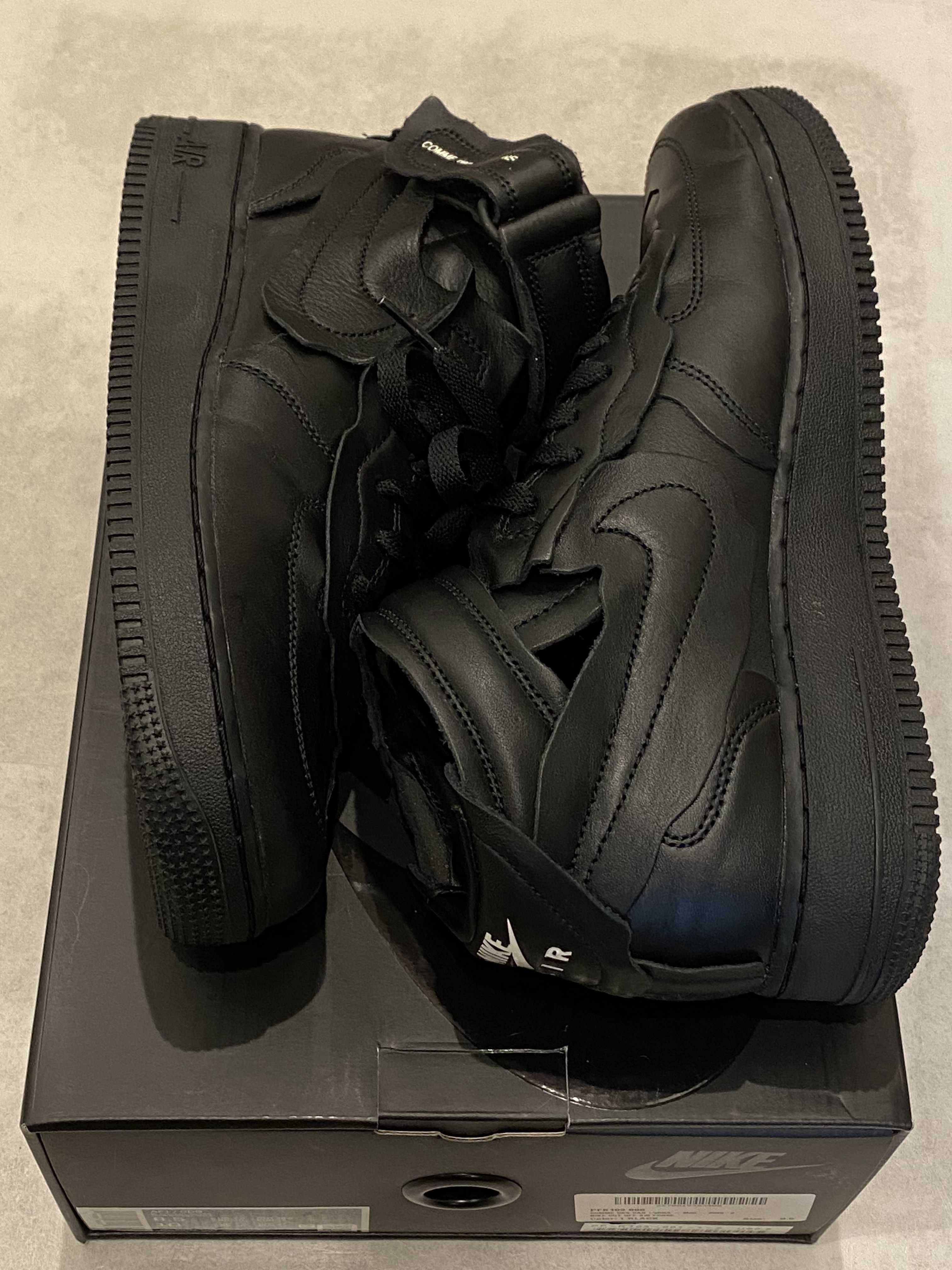 COMME des GARCONS × NIKE AIR FORCE 1 MID "BLACK"