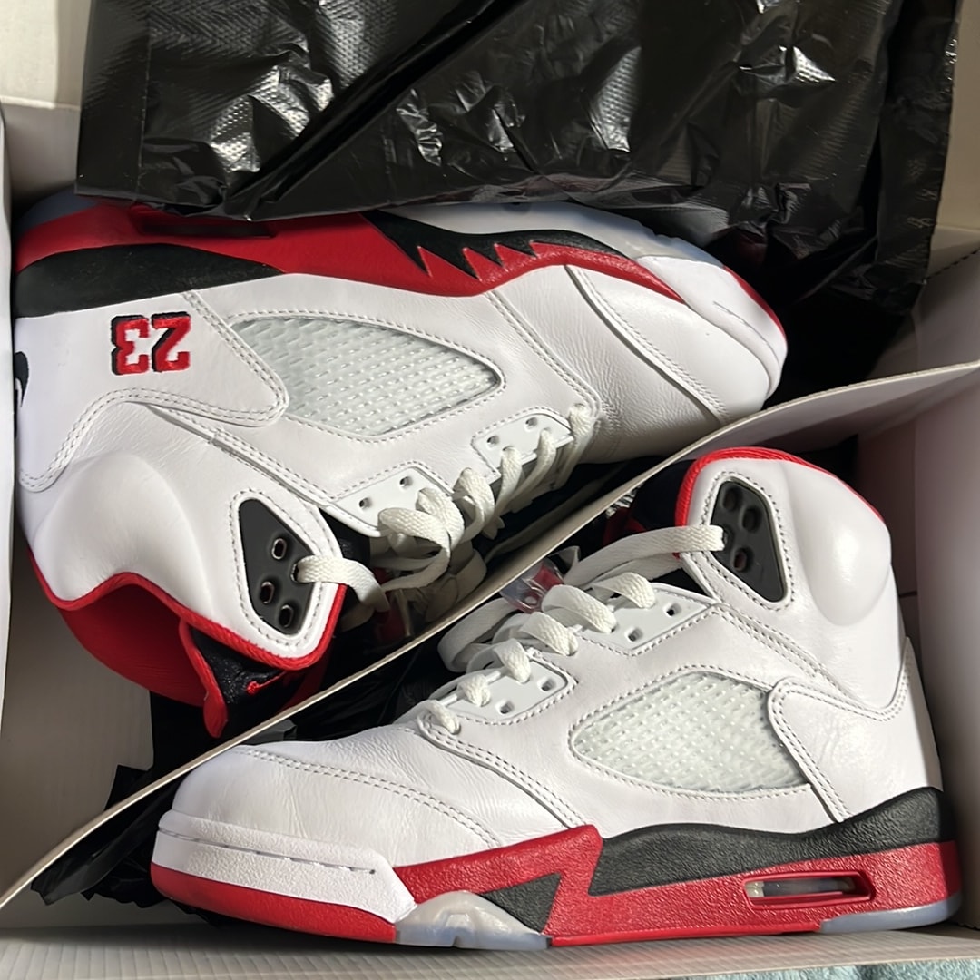 Nike Air Jordan 5 Retro OG "Fire Red/Black Tongue" (2025)