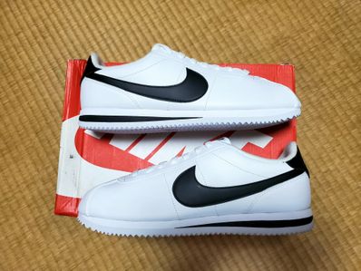 NIKE CORTEZ BASIC LEATHER "WHITE/BLACK"