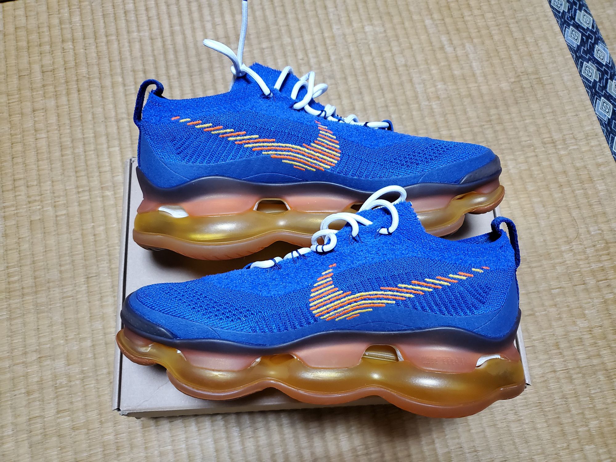 Nike Air Max Scorpion Flyknit SE "Racer Blue/Safety Orange"