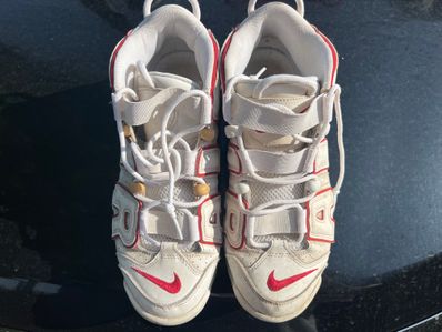 NIKE AIR MORE UPTEMPO "WHITE/VARSITY RED" (2018)