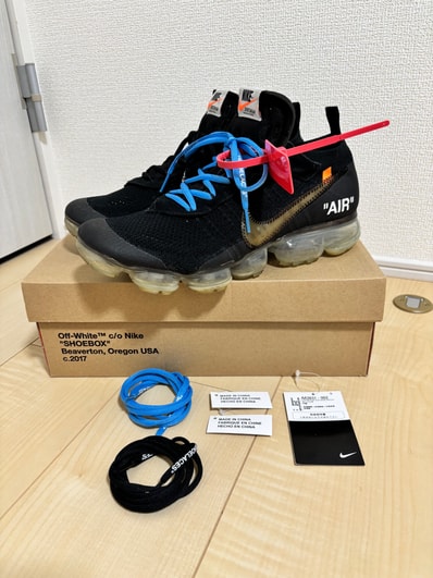 Off-White × Nike Air Vapormax "Black/Total Orange/Clear"