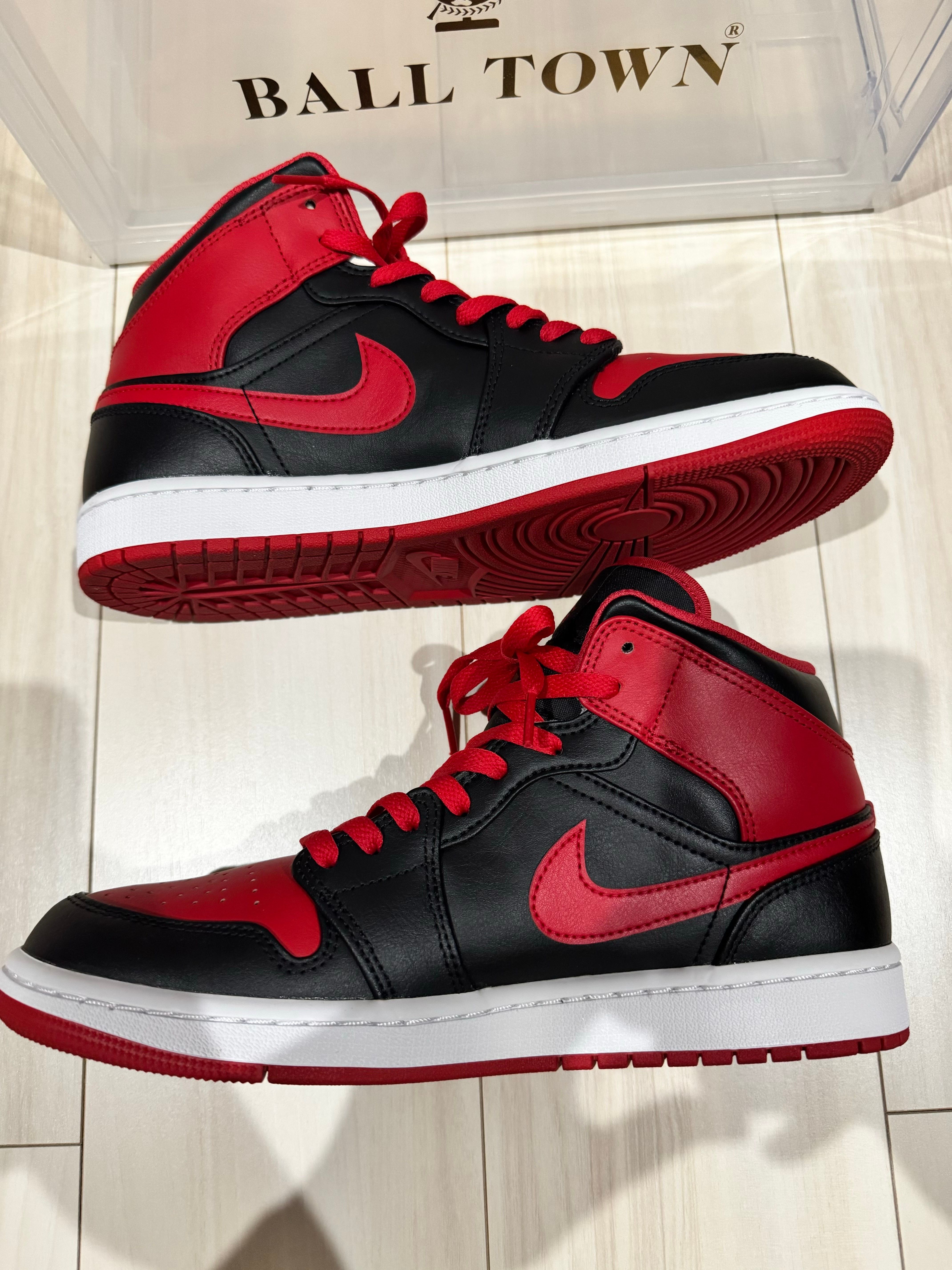 Nike Air Jordan 1 Mid "Bred Toe"